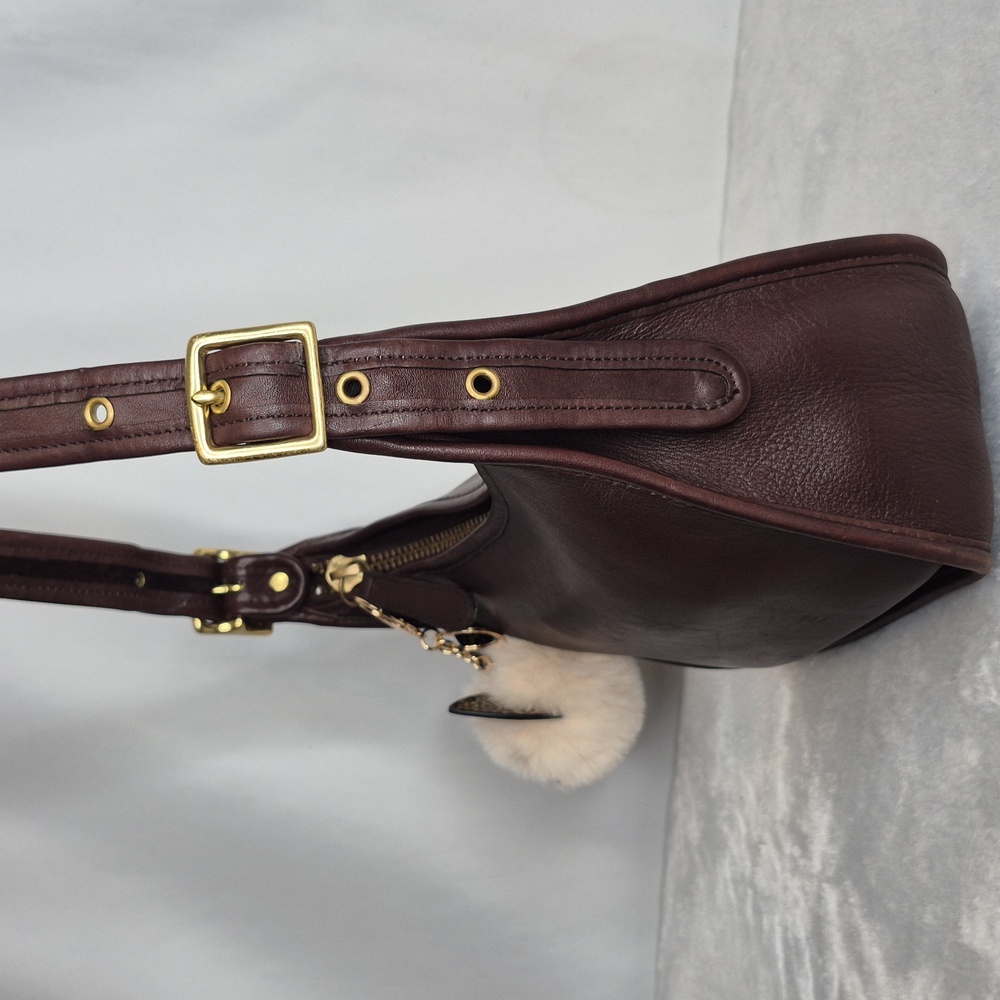 Coach Janice Legacy Dark Brown Leather Shoulder Bag 9950 - Picture 8 of 17